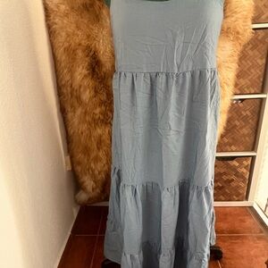 Blue Sleeveless Maxi Dress NWT XL/XXL